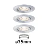 Loftlamper|Spotlights ^ Paulmann Nova mini spot sæt med 3 vipbar alu