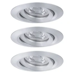 Loftlamper|Spotlights ^ Paulmann Nova mini spot sæt med 3 vipbar alu