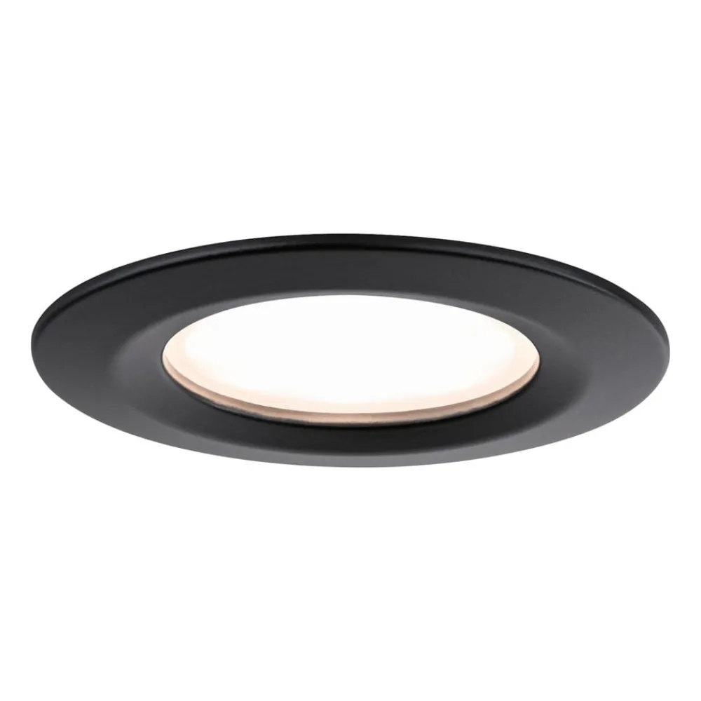Paulmann Loftlamper|Indbygningsspots > Nova Plus Coin 3 stk IP44 2.700K sort