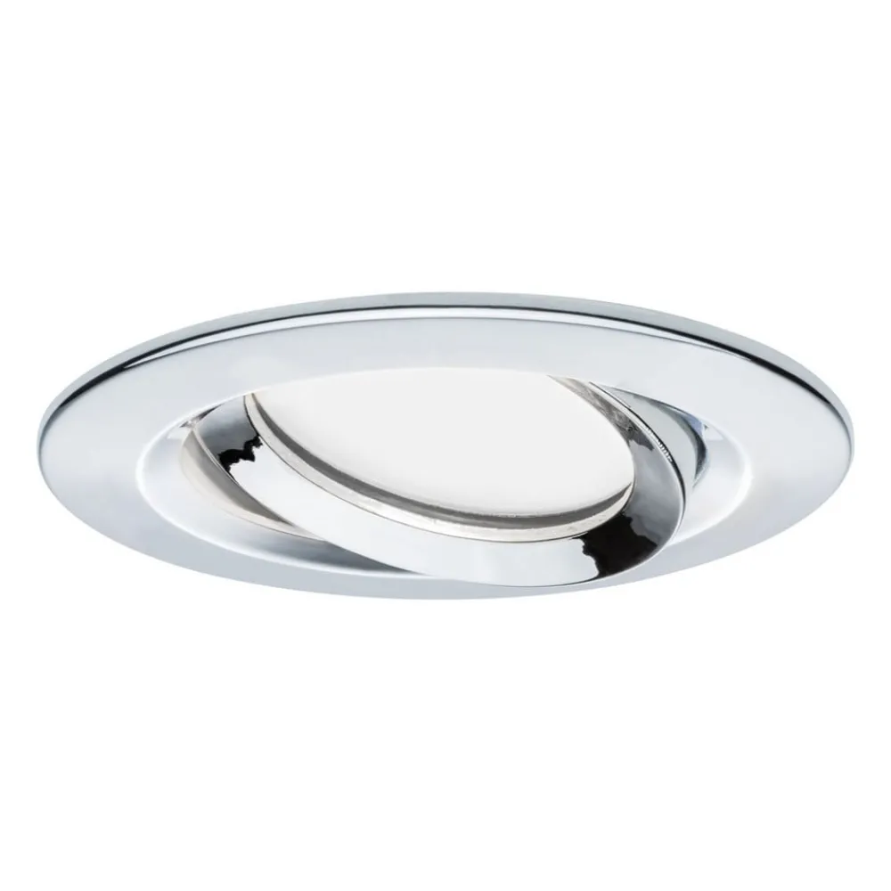 Paulmann Loftlamper|Indbygningsspots > Nova Plus LED-spot, 3 stk, rundt, krom