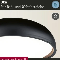 Paulmann Loftlamper > Oka LED-loftlampe IP44 CCT sort