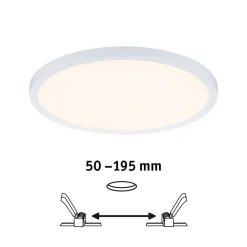Paulmann Loftlamper|Indbygningsspots > panel Areo dim to warm rund hvid 23 cm