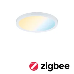 Loftlamper ^ Paulmann panel Areo ZigBee CCT rund hvid 17,5 cm
