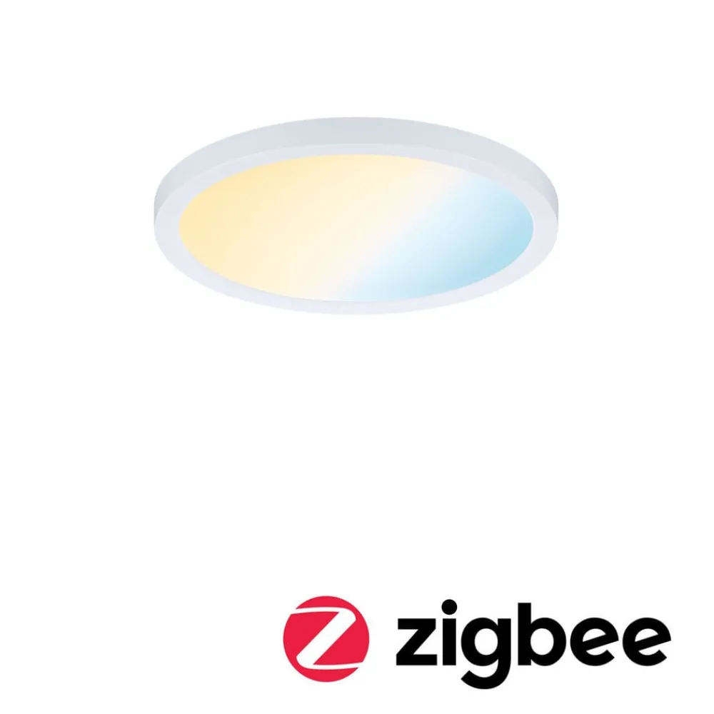 Loftlamper ^ Paulmann panel Areo ZigBee CCT rund hvid 17,5 cm