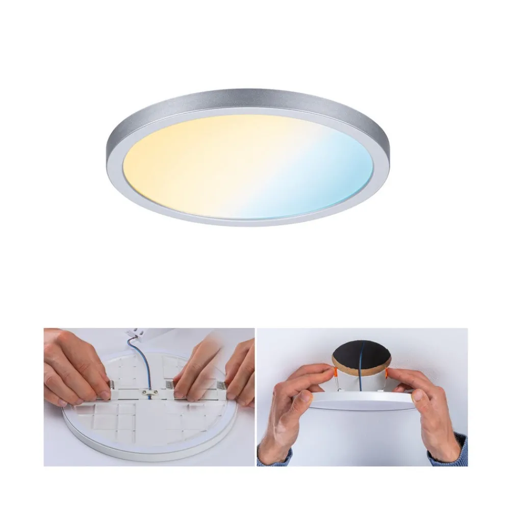 Paulmann Arbejdsrum/Kontor|Loftlamper > panel Areo ZigBee CCT rund krom 17,5 cm