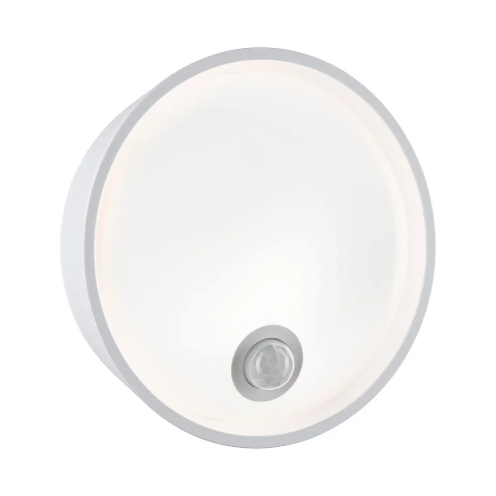 Paulmann Væglampe Med Sensor > Platomo udendørs LED-væglampe sensor hvid