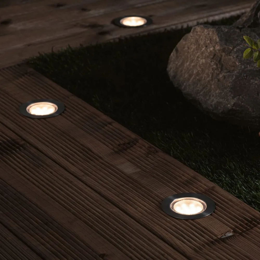 Nedgravet Udebelysning ^ Paulmann Plug & Shine Floor Eco basic sæt med 3 3000K