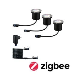 Paulmann Nedgravet Udebelysning > Plug & Shine indbygget ZigBee RGBW Basis
