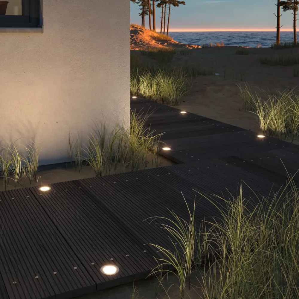 Nedgravet Udebelysning|Udendørs Spot ^ Paulmann Plug & Shine Indbygningsspot Gulv 3 RGBW ZigBee