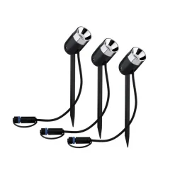 Paulmann Udendørs Spot > Plug & Shine lampe med jordspyd Pike Basis