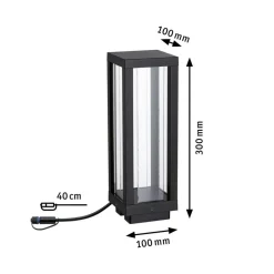 Sokkellamper ^ Paulmann Plug & Shine LED Classic Lantern RGBW base light