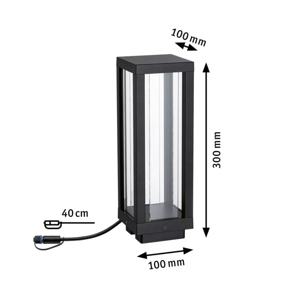 Sokkellamper ^ Paulmann Plug & Shine LED Classic Lantern RGBW base light