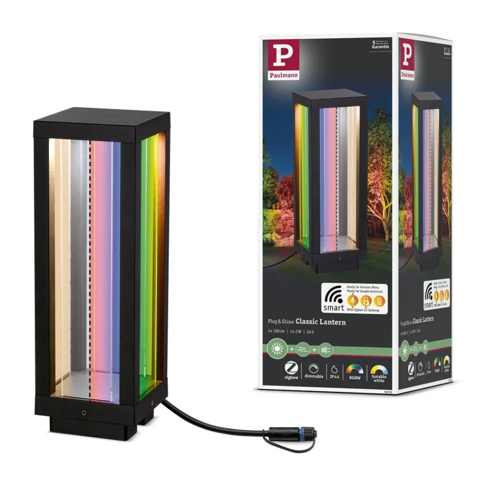 Sokkellamper ^ Paulmann Plug & Shine LED Classic Lantern RGBW base light
