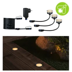 Paulmann Nedgravet Udebelysning > Plug & Shine LED indbygningslampe 2W sæt med 3 stk