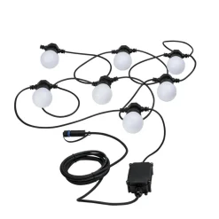 Dekorationsbelysning ^ Paulmann Plug & Shine LED lyskæde Globe 7x0,2W