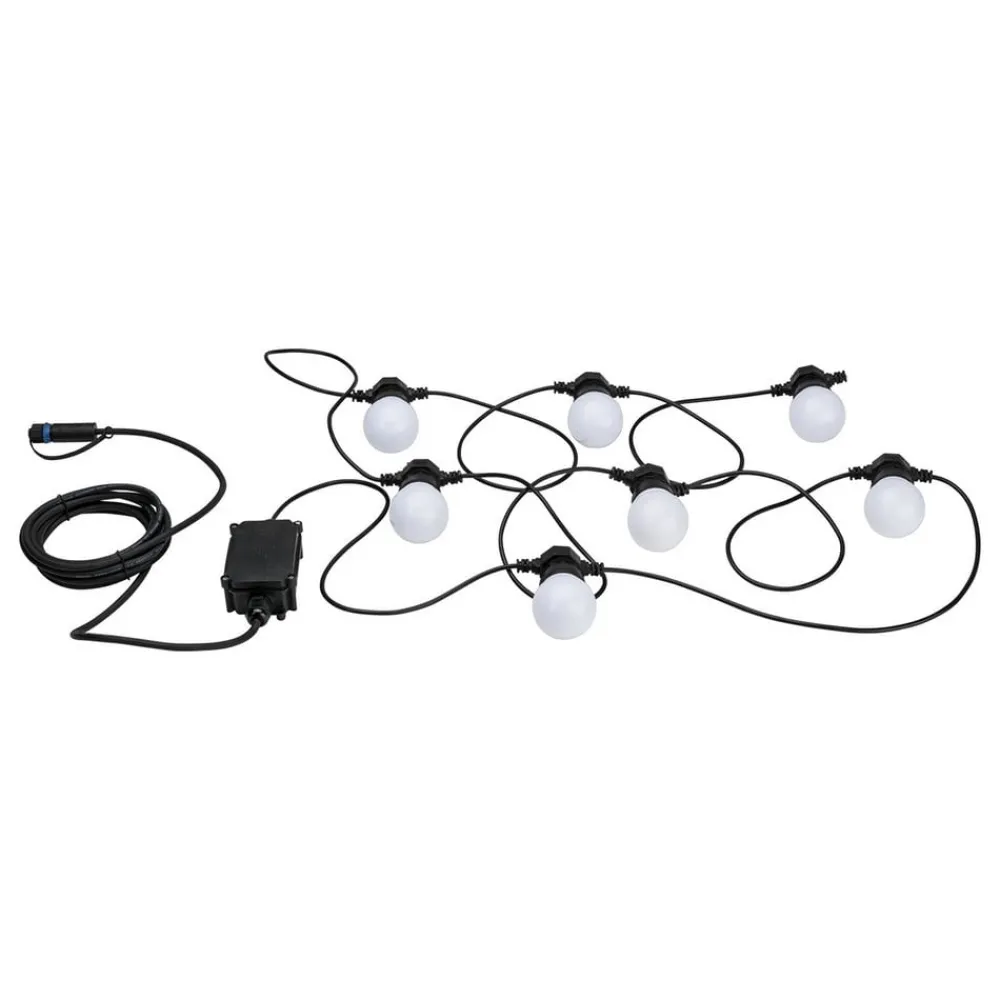 Dekorationsbelysning ^ Paulmann Plug & Shine LED lyskæde Globe 7x0,2W