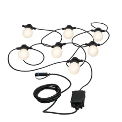 Dekorationsbelysning ^ Paulmann Plug & Shine LED lyskæde Globe 7x0,2W