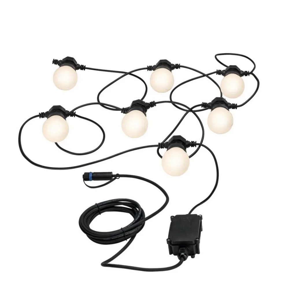 Dekorationsbelysning ^ Paulmann Plug & Shine LED lyskæde Globe 7x0,2W