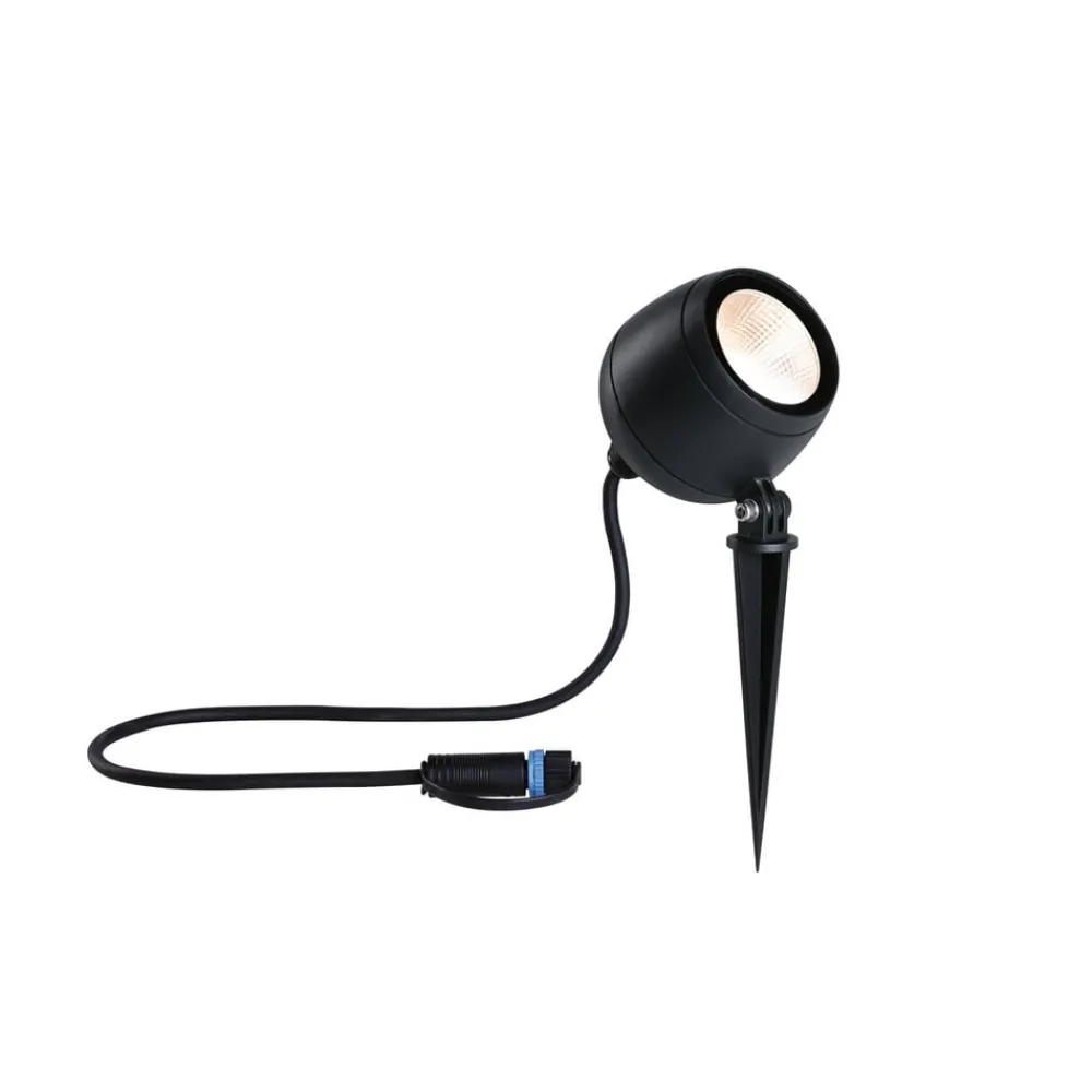 Paulmann Udendørs Spot > Plug & Shine LED-spot Kikolo, 3.000 K, 20°, aluminium