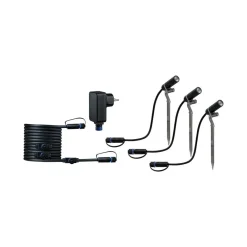 Paulmann Udendørs Spot > Plug & Shine Plantini 3.000K basissæt med 3 stk