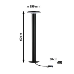 Gadebelysning ^ Paulmann Plug & Shine Plate LED-gadelampe 2.200K