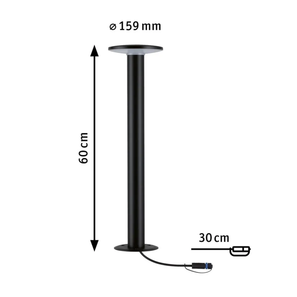 Gadebelysning ^ Paulmann Plug & Shine Plate LED-gadelampe 2.200K