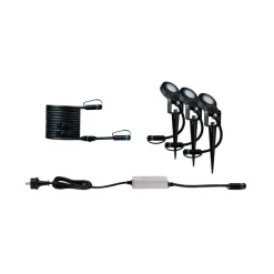 Paulmann Udendørs Spot > Plug & Shine Sting 3.000K Basis-sæt med 3 stk