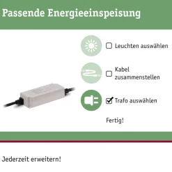 Elektroniske Materialer ^ Paulmann Plug & Shine Strømforsyning 94497, 75 W, antracit