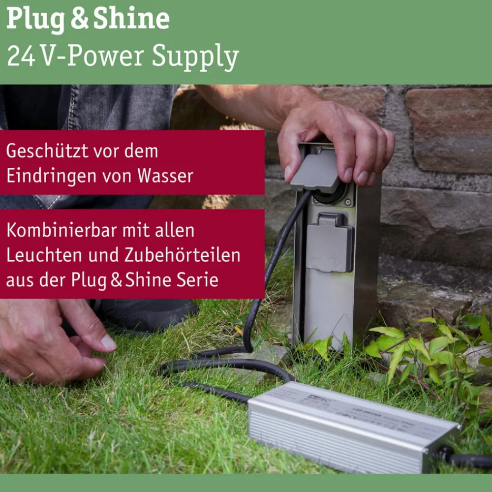 Elektroniske Materialer ^ Paulmann Plug & Shine Strømforsyning 94497, 75 W, antracit