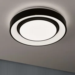 Loftlamper ^ Paulmann Rainbow Ø37cm sort fjernbetjent stjernedekoration RGBW