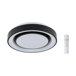Loftlamper ^ Paulmann Rainbow Ø37cm sort fjernbetjent stjernedekoration RGBW