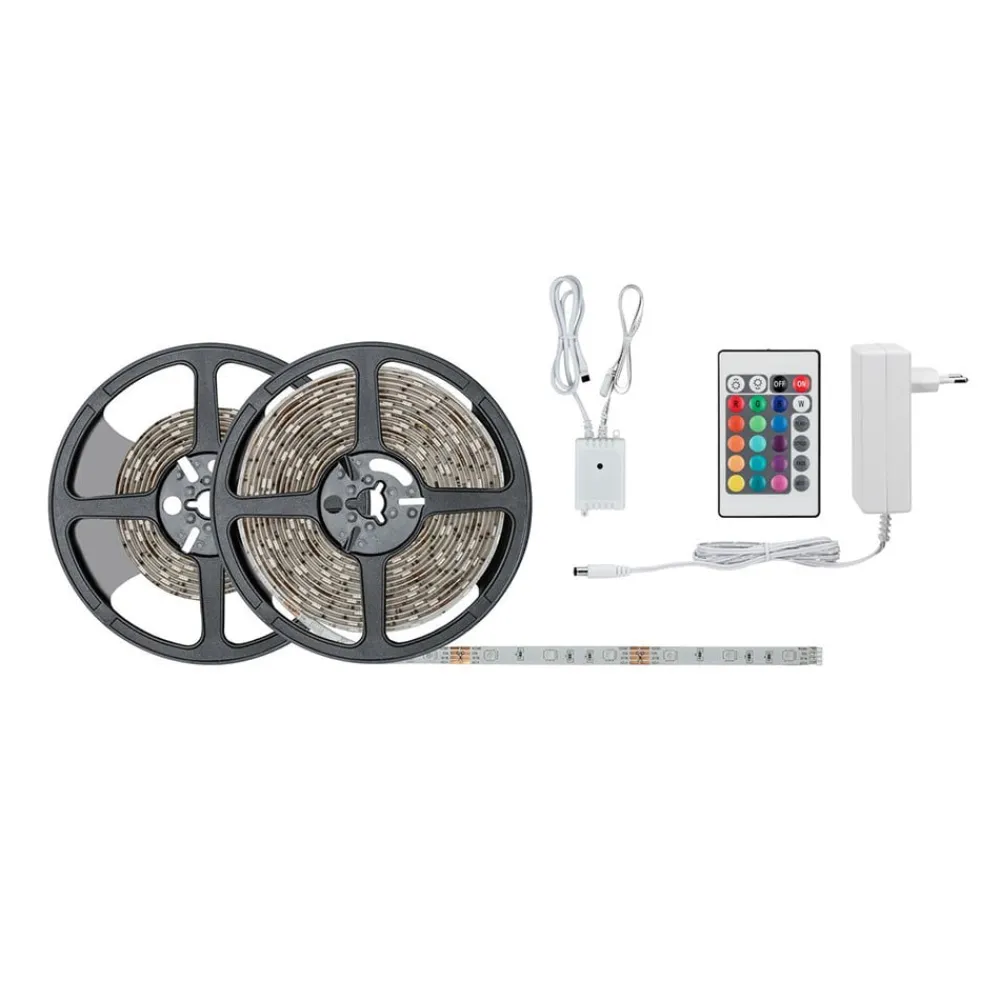 Paulmann Dekorationsbelysning|Led Strips > SimpLED stripe-sæt, 26 W, RGB, 7,5 m