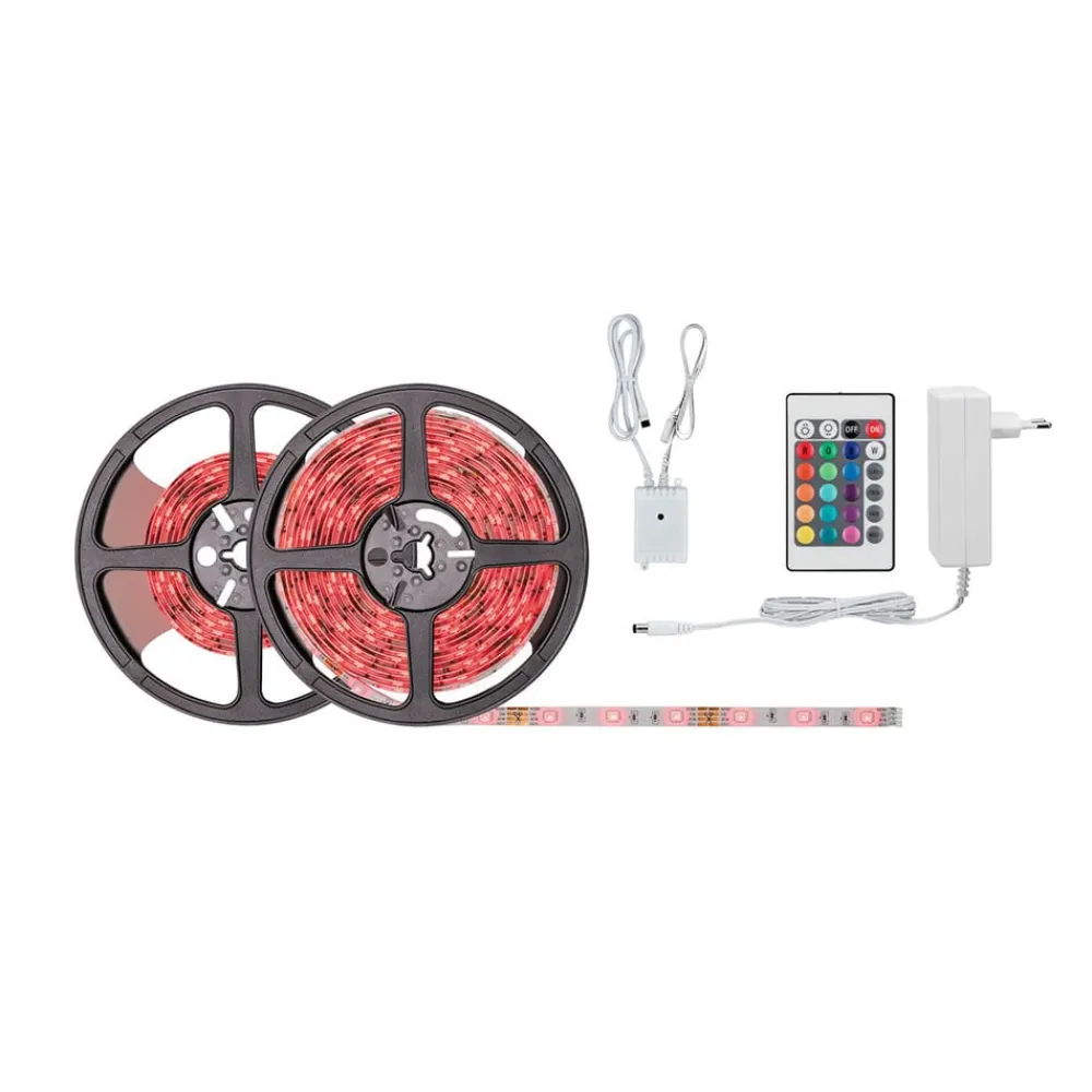 Paulmann Dekorationsbelysning|Led Strips > SimpLED stripe-sæt, 26 W, RGB, 7,5 m