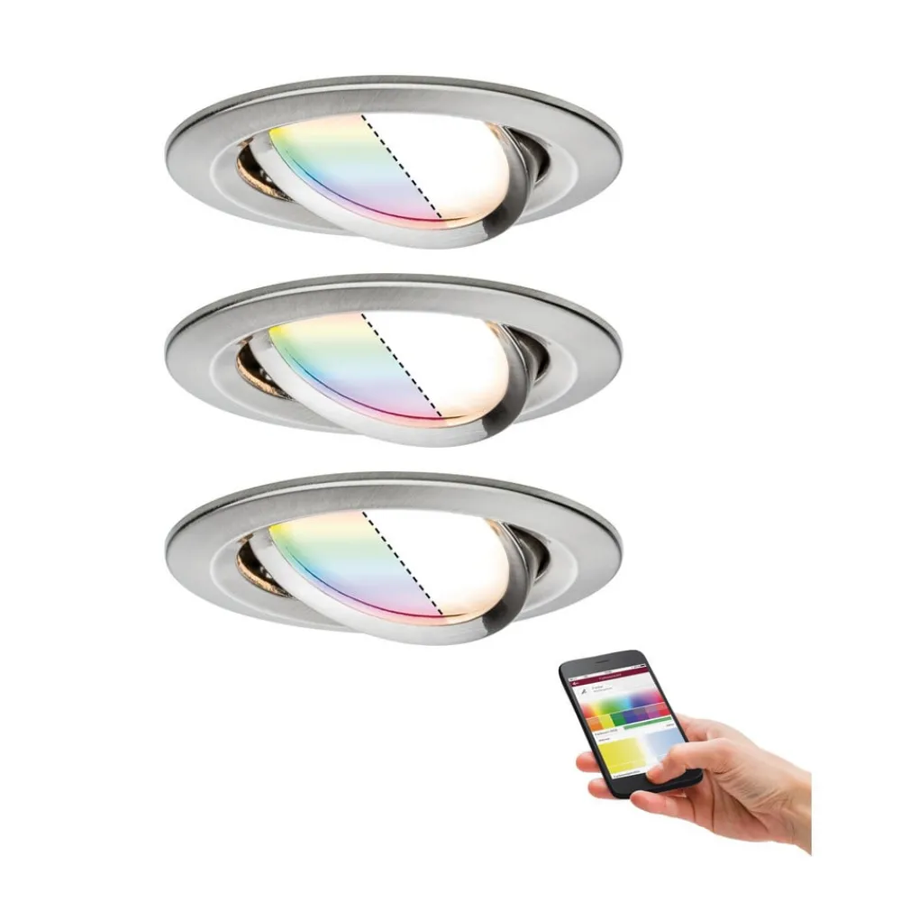 Paulmann Loftlamper|Indbygningsspots > Smart Friends spot Nova Plus x3 sæt RGBW