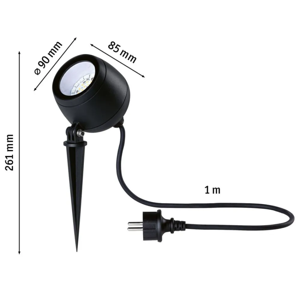Paulmann Udendørs Spot > Smart LED jordspyd Kikolo, RGBW, antracit IP65