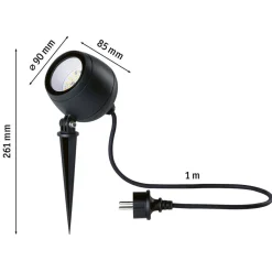 Paulmann Udendørs Spot > Smart LED jordspydspot Kikolo, CCT, antracit, IP65