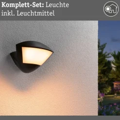 Paulmann Væglampe Med Sensor > Smart sensor udendørs væglampe Skyla antracit CCT IP44