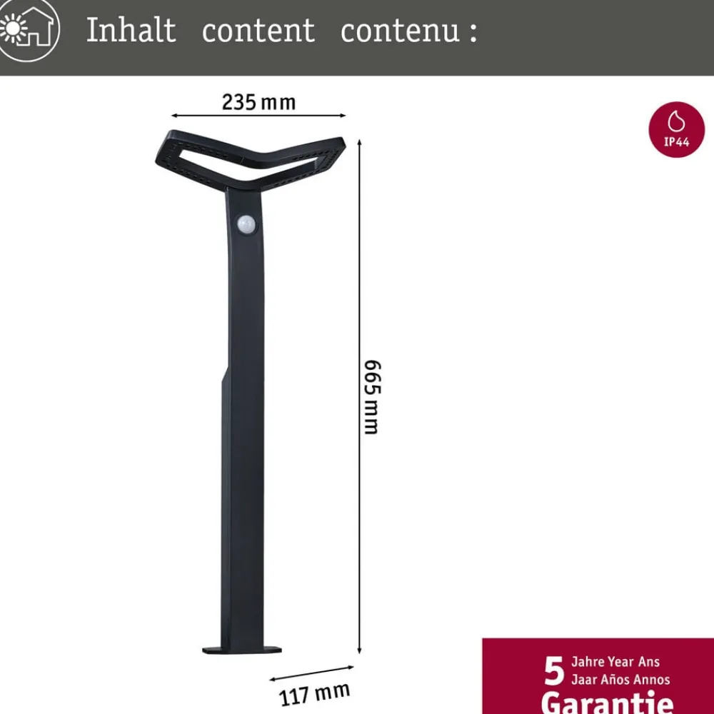 Paulmann Gadebelysning > Smart vejlampe Alara, RGBW antracit IP44