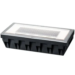 Solcellelamper|Nedgravet Udebelysning ^ Paulmann Solar Box LED-indbygningslampe 20x10cm