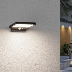 Solcelle Lampe Med Sensor|Væglampe Med Sensor ^ Paulmann Solveig LED-solcellevæglampe med sensor