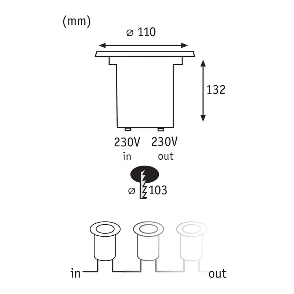 Paulmann Nedgravet Udebelysning > Special Line LED nedgravningsspot Ø11cm