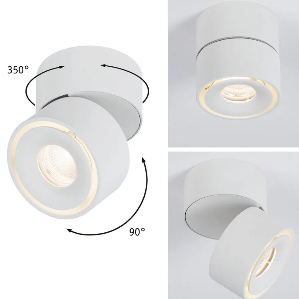 Gang|Loftlamper ^ Paulmann Spircle LED-downlight, mat hvidt