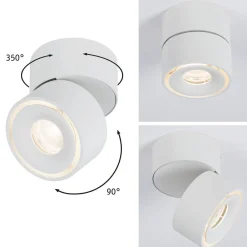 Gang|Loftlamper ^ Paulmann Spircle LED-downlight, mat hvidt