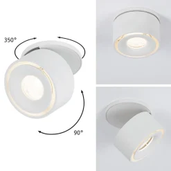 Paulmann Indbygningsspots > Spircle LED indbygningslampe, mat hvid