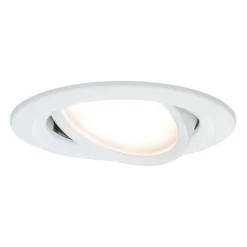 Loftlamper|Indbygningsspots ^ Paulmann spot Nova Coin rund, vippelig, hvid