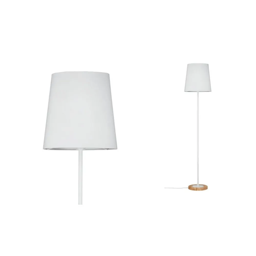 Paulmann Gulvlamper|Gulvlamper > Stellan gulvlampe, hvid tekstilskærm