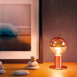 Led Pærer ^ Paulmann topforspejlet LED E27 6,5W G95 kobber