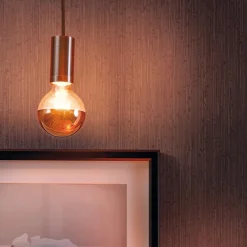 Led Pærer ^ Paulmann topforspejlet LED E27 6,5W G95 kobber