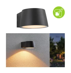 Paulmann Væglamper > udendørs LED-væglampe Capea, antracit, aluminium, IP44