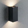 Væglamper ^ Paulmann udendørs LED-væglampe Flame, 22 cm, antracit, op/ned